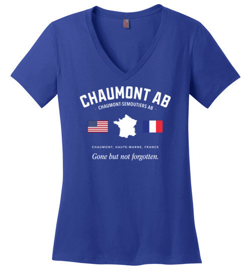 Load image into Gallery viewer, Chaumont AB &quot;GBNF&quot; - Women&#39;s V-Neck T-Shirt-Wandering I Store
