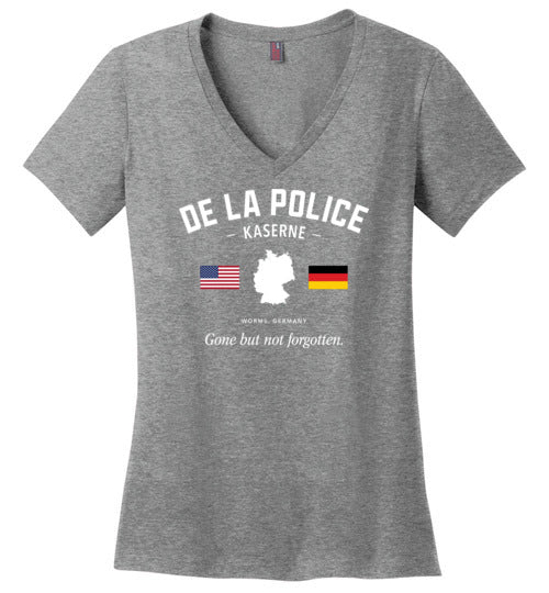 Load image into Gallery viewer, De La Police Kaserne &quot;GBNF&quot; - Women&#39;s V-Neck T-Shirt-Wandering I Store
