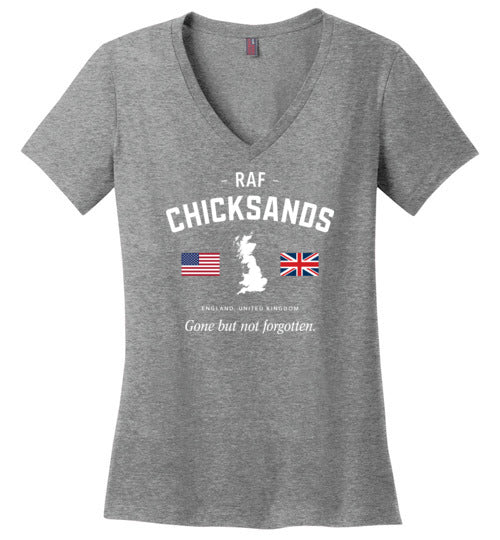 Load image into Gallery viewer, RAF Chicksands &quot;GBNF&quot; - Women&#39;s V-Neck T-Shirt-Wandering I Store
