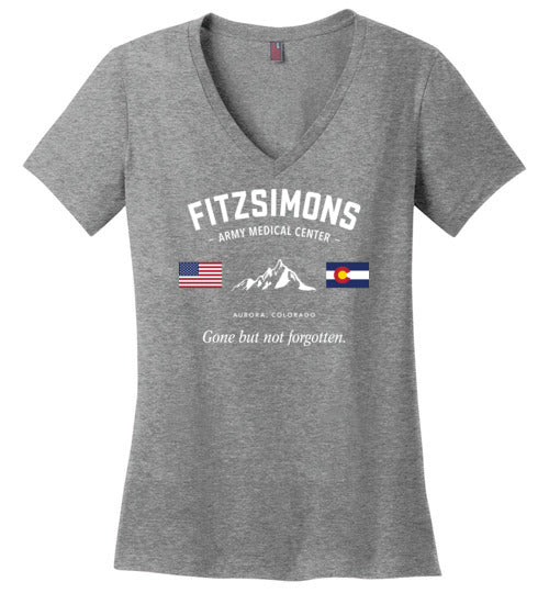 Fitzsimons Army Medical Center "GBNF" - Women's V-Neck T-Shirt-Wandering I Store