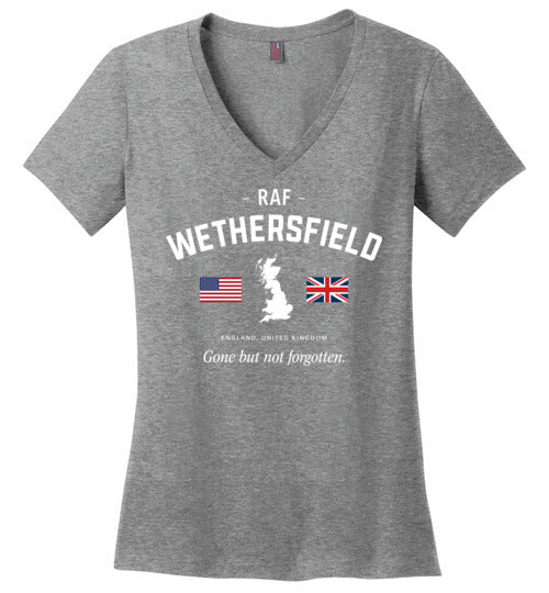 Load image into Gallery viewer, RAF Wethersfield &quot;GBNF&quot; - Women&#39;s V-Neck T-Shirt-Wandering I Store
