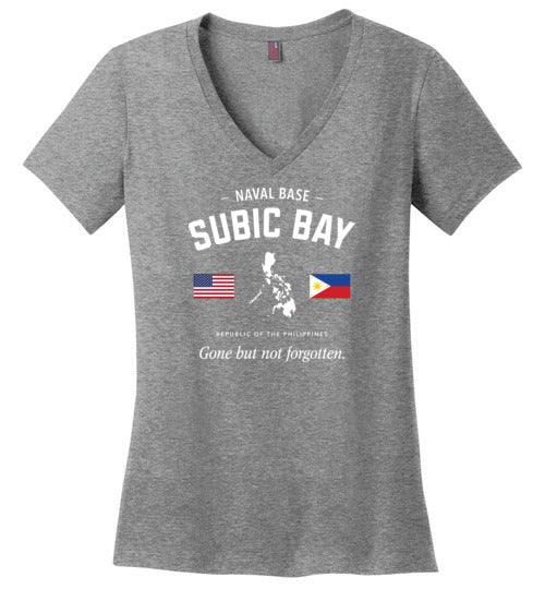 Load image into Gallery viewer, Naval Base Subic Bay &quot;GBNF&quot; - Women&#39;s V-Neck T-Shirt-Wandering I Store
