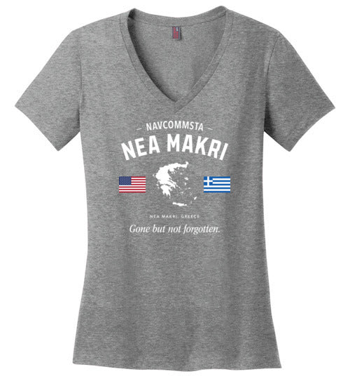 NAVCOMMSTA Nea Makri "GBNF" - Women's V-Neck T-Shirt-Wandering I Store