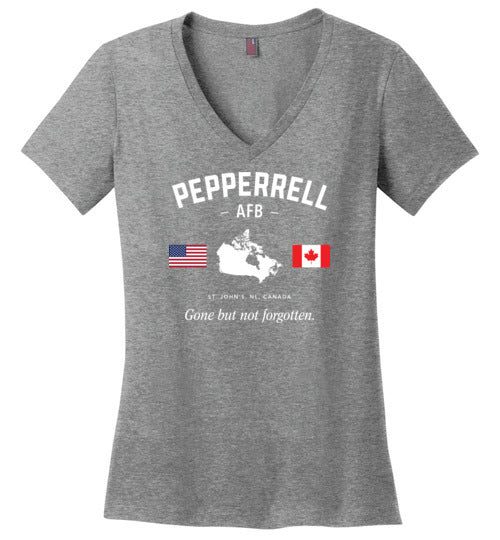 Pepperrell AFB "GBNF" - Women's V-Neck T-Shirt-Wandering I Store