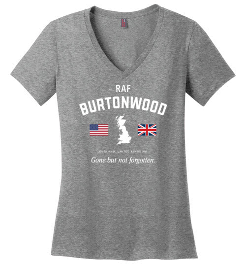Load image into Gallery viewer, RAF Burtonwood &quot;GBNF&quot; - Women&#39;s V-Neck T-Shirt-Wandering I Store
