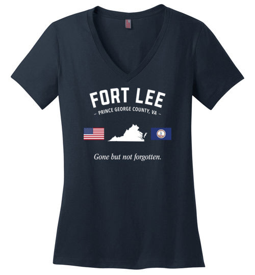 Fort Lee "GBNF" - Women's V-Neck T-Shirt-Wandering I Store