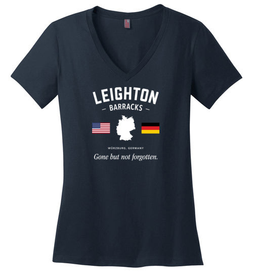 Leighton Barracks "GBNF" - Women's V-Neck T-Shirt-Wandering I Store