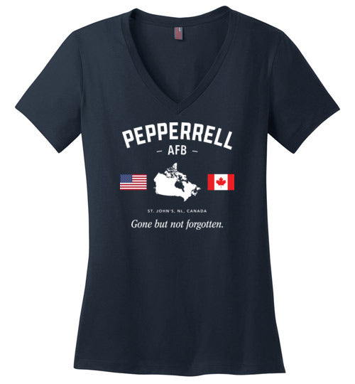 Pepperrell AFB "GBNF" - Women's V-Neck T-Shirt-Wandering I Store