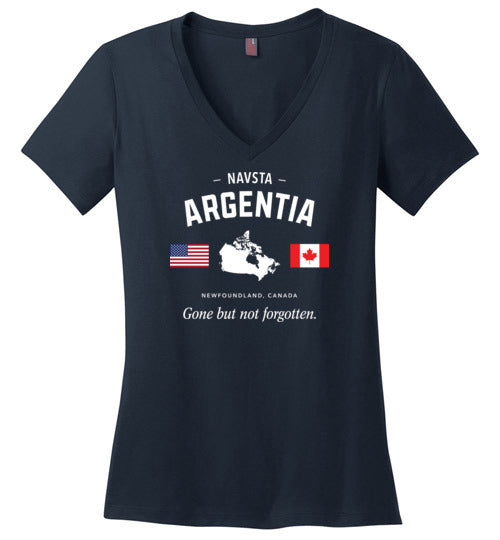 Load image into Gallery viewer, NAVSTA Argentia &quot;GBNF&quot; - Women&#39;s V-Neck T-Shirt-Wandering I Store
