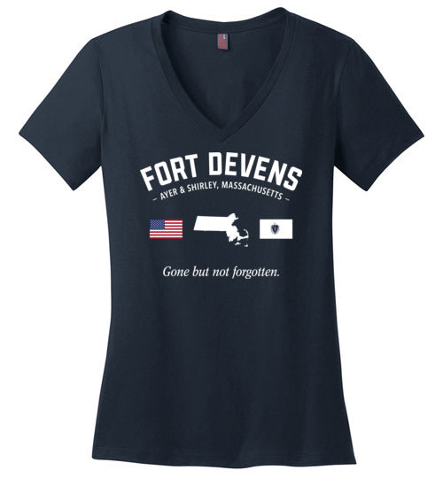 Fort Devens "GBNF" - Women's V-Neck T-Shirt-Wandering I Store