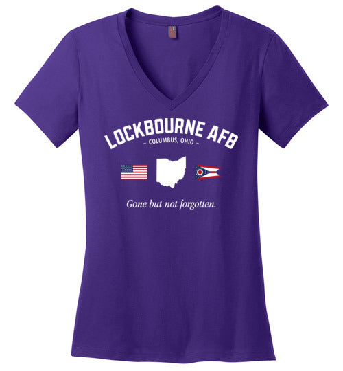 Load image into Gallery viewer, Lockbourne AFB &quot;GBNF&quot; - Women&#39;s V-Neck T-Shirt-Wandering I Store
