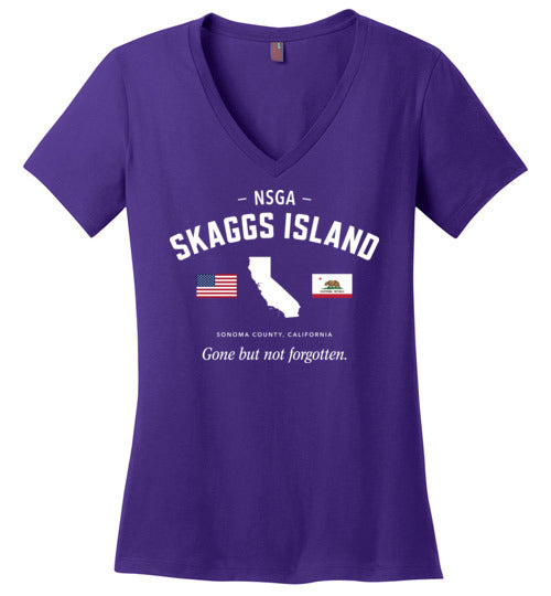 NSGA Skaggs Island "GBNF" - Women's V-Neck T-Shirt-Wandering I Store