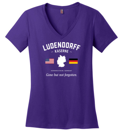 Load image into Gallery viewer, Ludendorff Kaserne &quot;GBNF&quot; - Women&#39;s V-Neck T-Shirt-Wandering I Store
