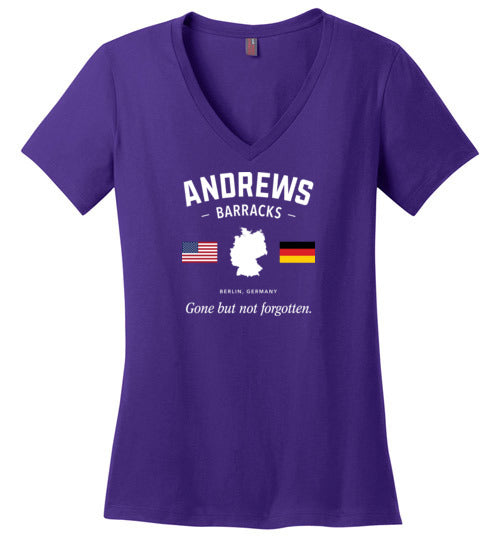 Andrews Barracks "GBNF" - Women's V-Neck T-Shirt-Wandering I Store