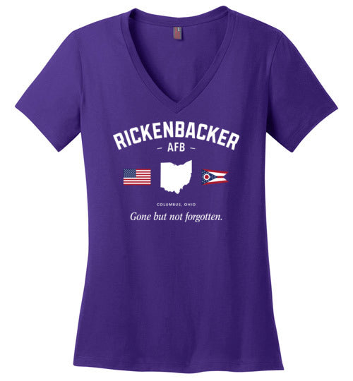 Load image into Gallery viewer, Rickenbacker AFB &quot;GBNF&quot; - Women&#39;s V-Neck T-Shirt-Wandering I Store
