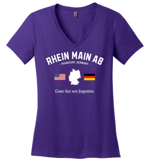 Load image into Gallery viewer, Rhein Main AB &quot;GBNF&quot; - Women&#39;s V-Neck T-Shirt-Wandering I Store
