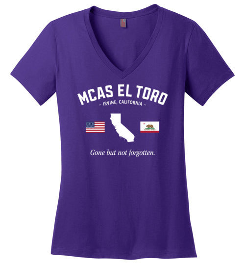 Load image into Gallery viewer, MCAS El Toro &quot;GBNF&quot; - Women&#39;s V-Neck T-Shirt-Wandering I Store
