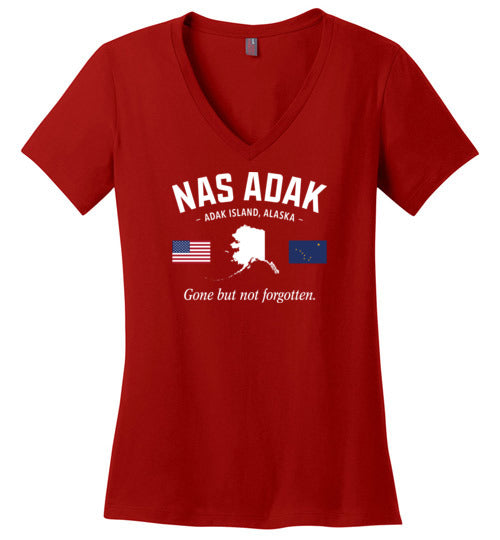 Load image into Gallery viewer, NAS Adak &quot;GBNF&quot; - Women&#39;s V-Neck T-Shirt-Wandering I Store
