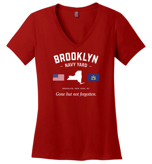 Load image into Gallery viewer, Brooklyn Navy Yard &quot;GBNF&quot; - Women&#39;s V-Neck T-Shirt-Wandering I Store
