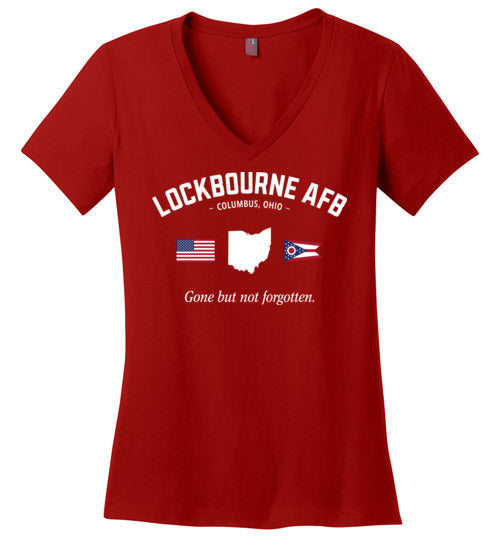 Lockbourne AFB "GBNF" - Women's V-Neck T-Shirt-Wandering I Store