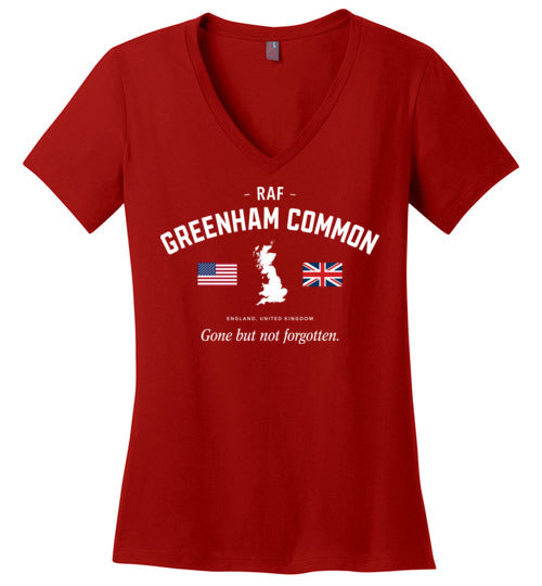 Load image into Gallery viewer, RAF Greenham Common &quot;GBNF&quot; - Women&#39;s V-Neck T-Shirt-Wandering I Store
