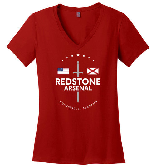 Redstone Arsenal - Women's V-Neck T-Shirt-Wandering I Store