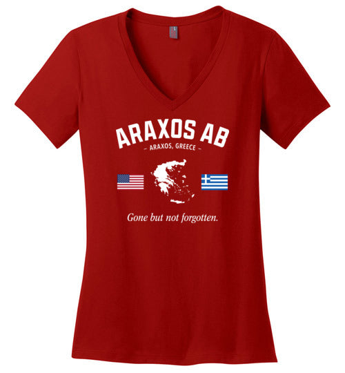Load image into Gallery viewer, Araxos AB &quot;GBNF&quot; - Women&#39;s V-Neck T-Shirt-Wandering I Store
