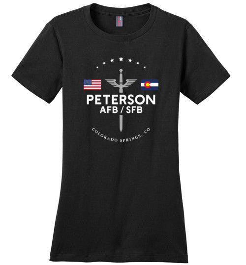 Peterson AFB/SFB - Women's Crewneck T-Shirt-Wandering I Store