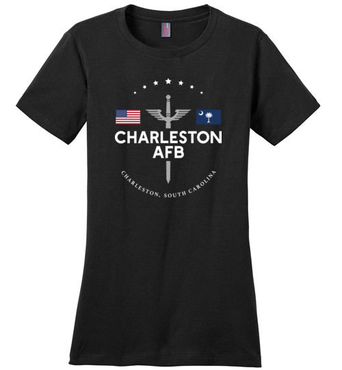 Charleston AFB - Women's Crewneck T-Shirt-Wandering I Store