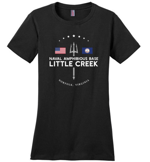 Naval Amphibious Base Little Creek - Women's Crewneck T-Shirt-Wandering I Store