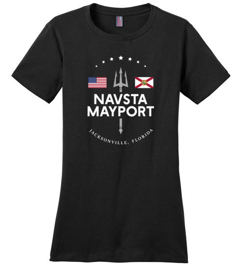 Load image into Gallery viewer, NAVSTA Mayport - Women&#39;s Crewneck T-Shirt-Wandering I Store

