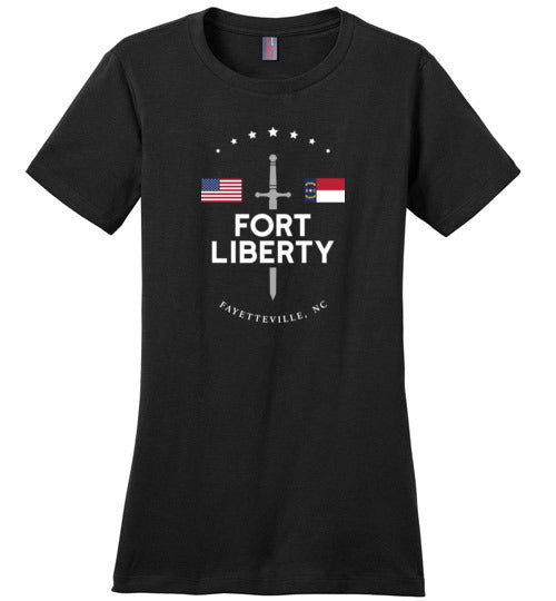 Load image into Gallery viewer, Fort Liberty - Women&#39;s Crewneck T-Shirt-Wandering I Store
