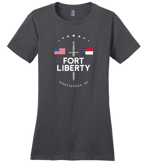 Load image into Gallery viewer, Fort Liberty - Women&#39;s Crewneck T-Shirt-Wandering I Store
