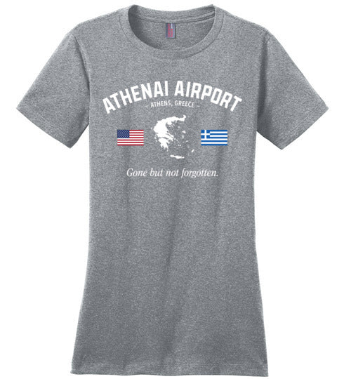 Load image into Gallery viewer, Athenai Airport &quot;GBNF&quot; - Women&#39;s Crewneck T-Shirt-Wandering I Store
