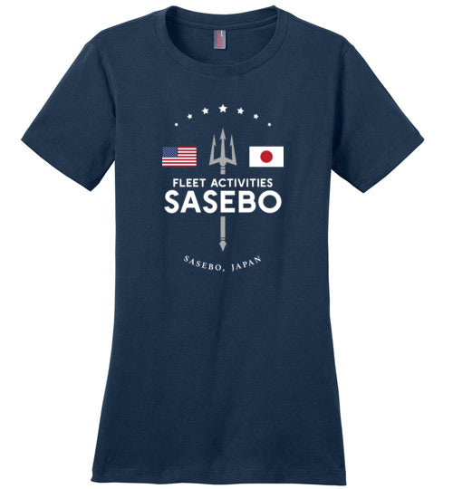Fleet Activities Sasebo - Women's Crewneck T-Shirt-Wandering I Store