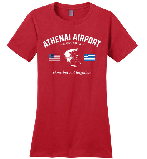 Load image into Gallery viewer, Athenai Airport &quot;GBNF&quot; - Women&#39;s Crewneck T-Shirt-Wandering I Store
