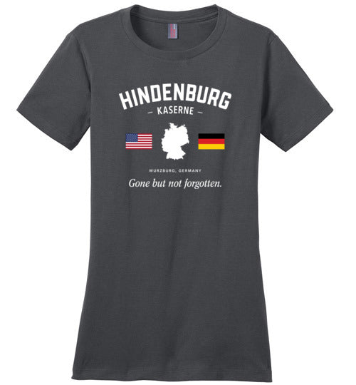 Load image into Gallery viewer, Hindenburg Kaserne (Wurzburg) &quot;GBNF&quot; - Women&#39;s Crewneck T-Shirt-Wandering I Store

