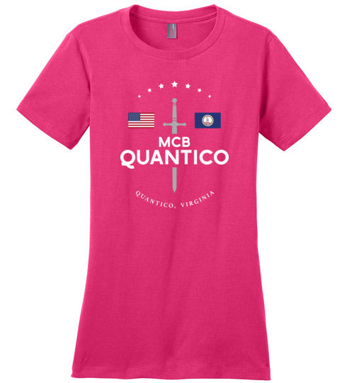 MCB Quantico - Women's Crewneck T-Shirt-Wandering I Store