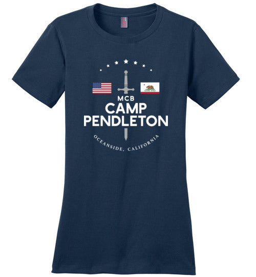 MCB Camp Pendleton - Women's Crewneck T-Shirt-Wandering I Store