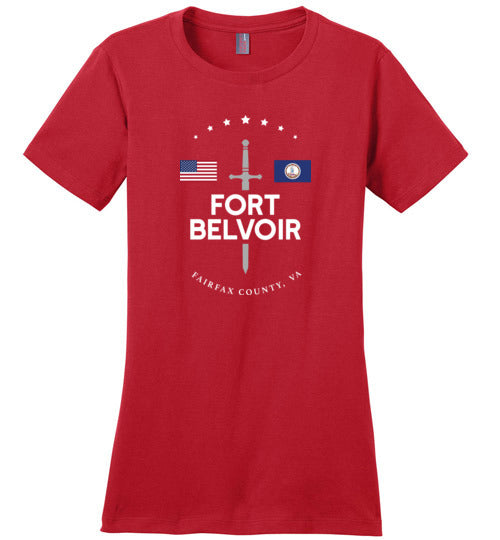Load image into Gallery viewer, Fort Belvoir - Women&#39;s Crewneck T-Shirt-Wandering I Store
