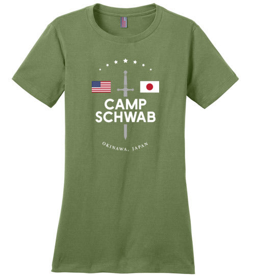 Camp Schwab - Women's Crewneck T-Shirt-Wandering I Store
