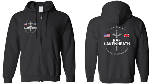 RAF Lakenheath - Men's/Unisex Zip-Up Hoodie-Wandering I Store