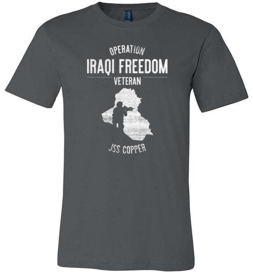 Load image into Gallery viewer, Operation Iraqi Freedom &quot;JSS Copper&quot; - Men&#39;s/Unisex Lightweight Fitted T-Shirt
