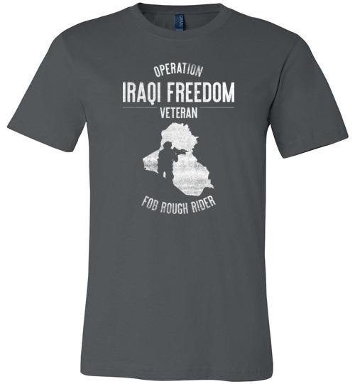 Load image into Gallery viewer, Operation Iraqi Freedom &quot;FOB Rough Rider&quot; - Men&#39;s/Unisex Lightweight Fitted T-Shirt
