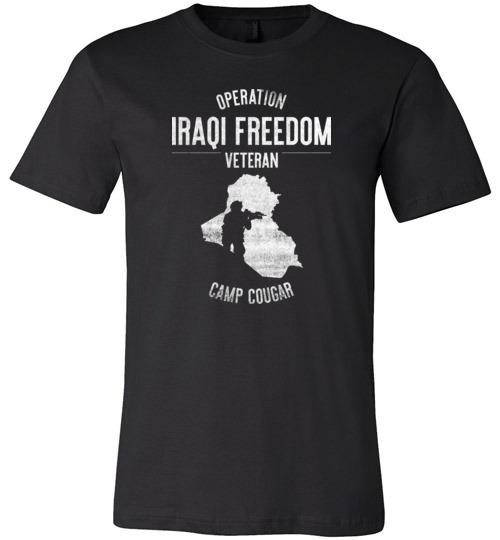 Load image into Gallery viewer, Operation Iraqi Freedom &quot;Camp Cougar&quot; - Men&#39;s/Unisex Lightweight Fitted T-Shirt
