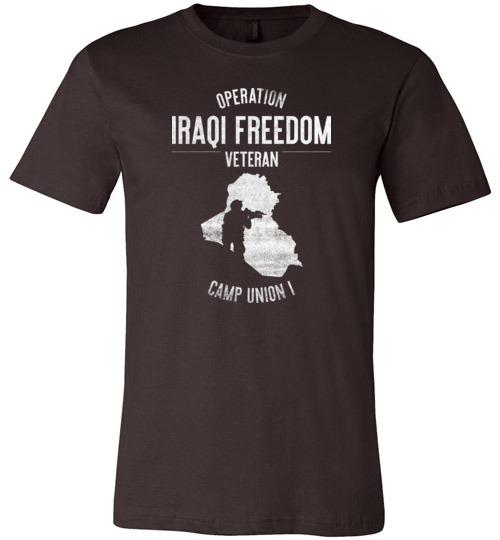 Load image into Gallery viewer, Operation Iraqi Freedom &quot;Camp Union I&quot; - Men&#39;s/Unisex Lightweight Fitted T-Shirt
