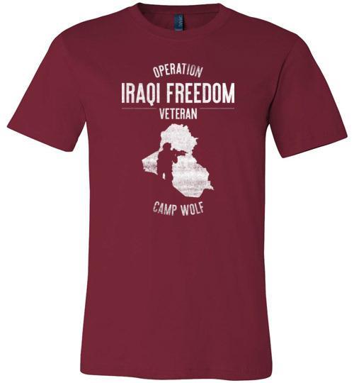 Load image into Gallery viewer, Operation Iraqi Freedom &quot;Camp Wolf&quot; - Men&#39;s/Unisex Lightweight Fitted T-Shirt

