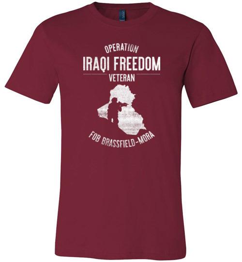 Load image into Gallery viewer, Operation Iraqi Freedom &quot;FOB Brassfield-Mora&quot; - Men&#39;s/Unisex Lightweight Fitted T-Shirt
