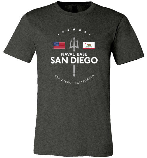 Load image into Gallery viewer, Naval Base San Diego - Men&#39;s/Unisex Lightweight Fitted T-Shirt-Wandering I Store

