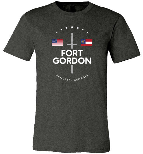 Fort Gordon - Men's/Unisex Lightweight Fitted T-Shirt-Wandering I Store